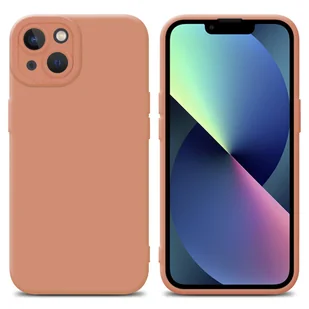 Pokrowiec Etui Do Apple iPhone 13 w FLUID JASNY POMARAŃCZOWY TPU Silikonowe Obudowa Ochronny Case Cover Cadorabo - Etui i futerały do telefonów - miniaturka - grafika 1