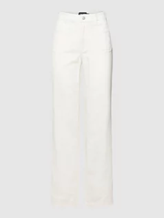 Spodnie damskie - Jeansy z wpuszczanymi kieszeniami model ‘AMA’ - grafika 1