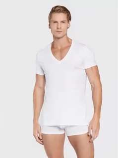 Koszulki męskie - Podkoszulek Supreme 401331 Biały Regular Fit - HOM - grafika 1