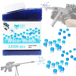 Kulki żelowe wodne do Pistoletu i Karabinu 7-8mm - niebieskie 22000 sztuk - Zabawki militarne - miniaturka - grafika 1