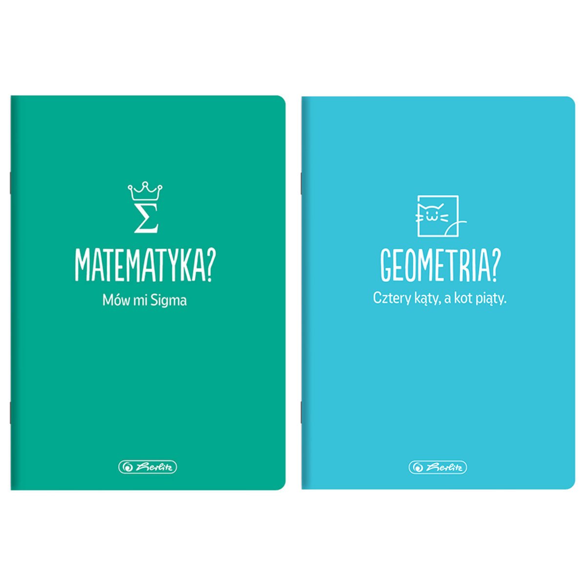 KOMLET DWÓCH ZESZYTÓW A5 DO MATEMATYKI I GEOMETRII, HERLITZ