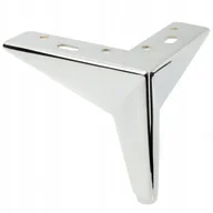 Meble modułowe i akcesoria - Nóżka meblowa Gwiazda srebrna chrom metal 10 cm noga do łóżka, sofy, komody - miniaturka - grafika 1