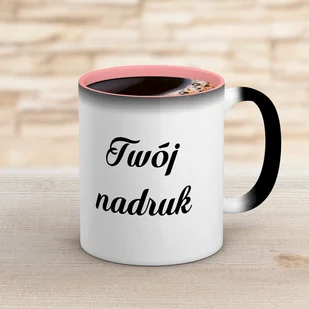 Kubek magiczny CLASSIC z różowym wnętrzem z Twoim nadrukiem - Kubki - miniaturka - grafika 1