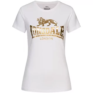 Koszulki i topy damskie - Lonsdale Damska koszulka w stylu ban, biały, L - grafika 1