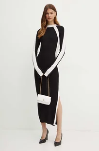 Patrizia Pepe sukienka kolor czarny maxi dopasowana 8A1338 K9J5 - Sukienki - miniaturka - grafika 1