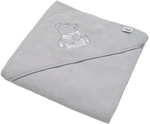 NEW BABY OKRYCIE KAPIELOWE FROTTE MIŚ SZARY 8596164055984 - Okrycia kąpielowe dla dzieci - miniaturka - grafika 1