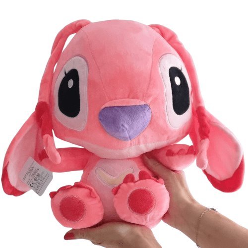 Maskotka pluszak różowa siedząca Angela 38 cm