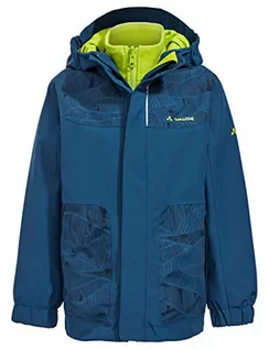 Kurtki i płaszcze dla chłopców - VAUDE Unisex dziecięca kurtka dziecięca Campfire 3 w 1 niebieski Deep Water 98 - grafika 1