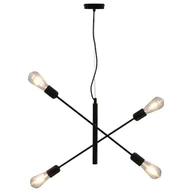 Lampy sufitowe - vidaXL Lampa sufitowa, czarna, E27 - miniaturka - grafika 1
