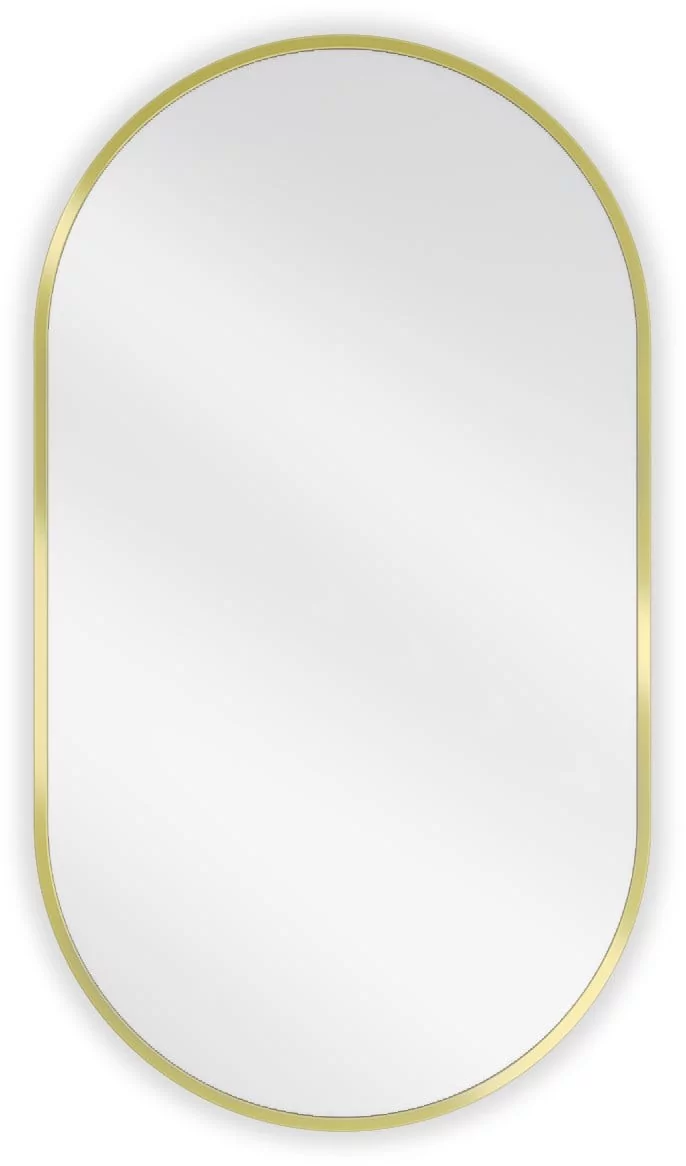Mexen Loft lustro łazienkowe owalne 80 x 45 cm, rama złota - 9851-080-045-000-50