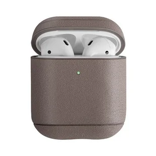 UNIQ UNIQ etui Terra AirPods 1/2 gen Genuine Leather beżowy/beige UNIQ158BEI - Akcesoria do słuchawek - miniaturka - grafika 1