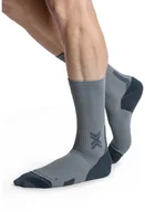 Skarpety termoaktywne - Skarpety do biegania X-Socks Run Discover Crew - raincloud/x black rozmiar: s - miniaturka - grafika 1