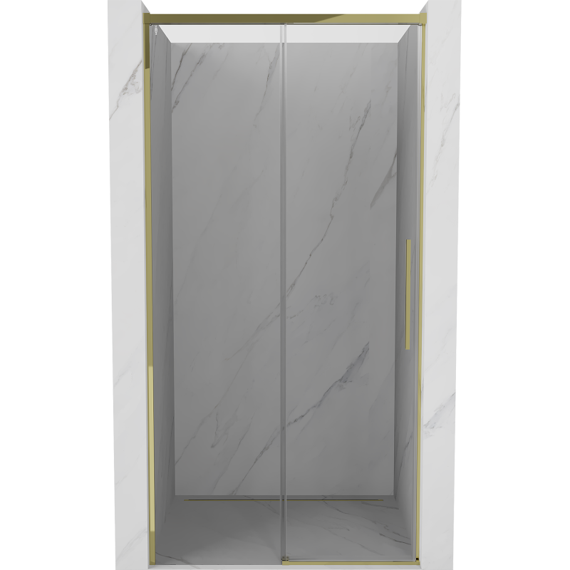 Mexen Rox drzwi prysznicowe rozsuwane 110 cm, transparent, złote - 8C2-110-000-50-00