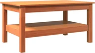 Ławy i stoliki kawowe - vidaXL Stolik kawowy brązowy woskowany 80x50x40 cm lite drewno sosnowe - miniaturka - grafika 1