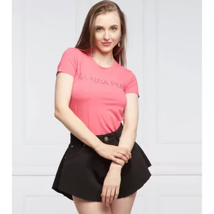 Patrizia Pepe T-shirt MAGLIAT | Regular Fit - Koszulki i topy damskie - miniaturka - grafika 1