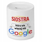 Skarbonki - Skarbonka Dla Siostry na Urodziny Imieniny Prezent z Nadrukiem ze Zdjęciem - miniaturka - grafika 1