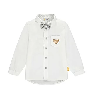 Bluzki dla niemowląt - Steiff Chłopięca koszula z długim rękawem, Bright White, 98 - grafika 1