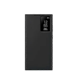 Do etui na telefon z portfelem Galaxy S23 Ultra, pokrowiec ochronny z gniazdem na kartę, przezroczyste okienko z dotknięciem palcem, czarny - Portfele - miniaturka - grafika 1