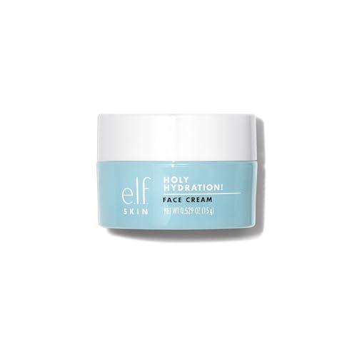 e.l.f. SKIN Mini Holy Hydration! Krem do twarzy, lekki, nawilżający krem do twarzy, dla gładkiej skóry, z kwasem hialuronowym i niacynamidem, wegański i nietestowany na zwierzętach, 15 g