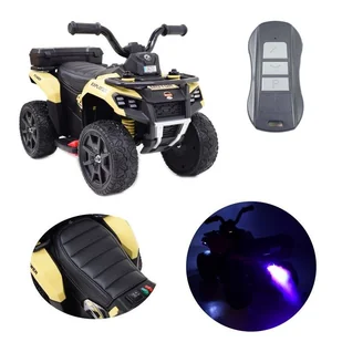 Quad na akumulator explorer - pilot, imitacja wydechu, miękkie koła, skóra/gts1155 - Pojazdy elektryczne dla dzieci - miniaturka - grafika 1