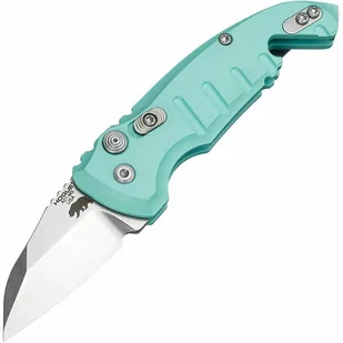 Nóż sprężynowy Hogue A01 Microswitch Compact Wharncliffe - Aquamarine (01HG023) T - Noże - miniaturka - grafika 1