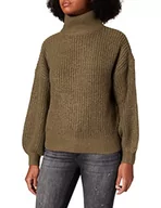 Swetry damskie - Noisy May Damski sweter z dzianiny Nmrobina L/S z wysokim dekoltem, Kalamata, M - miniaturka - grafika 1