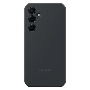 Etui Samsung Silicone Case EF-PA556TBEGWW do Samsung Galaxy A55 - czarne - Etui i futerały do telefonów - miniaturka - grafika 1