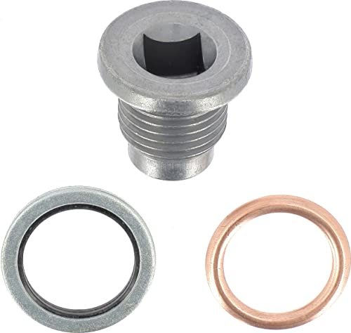 Restagraf - Korek spustowy z zmontowaną uszczelką - kompatybilny z niektórymi pojazdami Citroen Dacia Mercedes Nissan Peugeot Renault Opel - Nr ref. 221471 - M16-1,5 x 17 mm