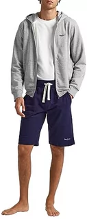 Spodenki męskie - Pepe Jeans Męskie spodnie od piżamy frotte, Niebieski (granatowy), XL - grafika 1