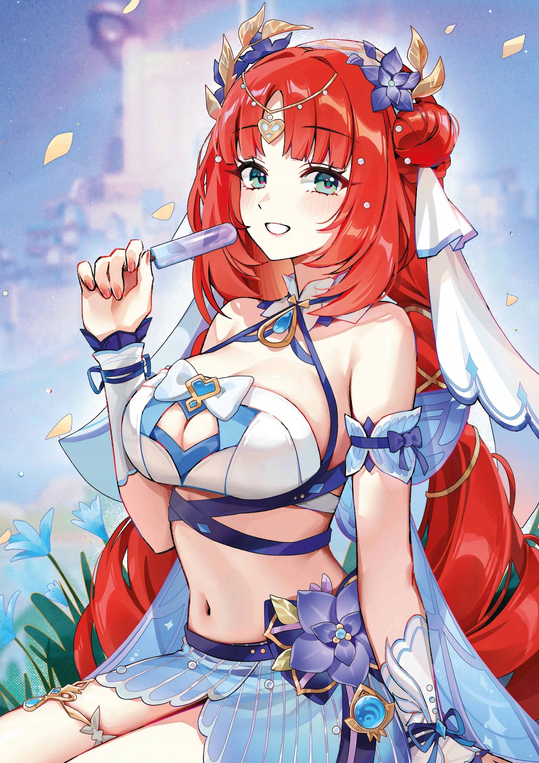 Plakat A3 Genshin Impact Anime Gra Nilou