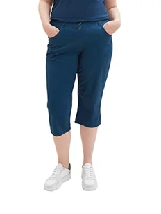 TOM TAILOR Plussize Tapered Relax Fit Capri spodnie damskie, 11758 - Midnight Sail, 54 - Spodnie damskie - miniaturka - grafika 1