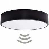 Lampy ogrodowe - Minimalistyczny plafon ogrodowy 137623600059 outdoor czarny - miniaturka - grafika 1