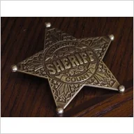 Repliki - akcesoria - ZŁOTA ODZNAKA SHERIFF LINCOLN  (104) - miniaturka - grafika 1