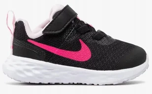 Buty Dziecięce Sportowe Czarne Nike Revolution 6 Nn DD1094-007 r. 19,5 - Buty dla dziewczynek - miniaturka - grafika 1