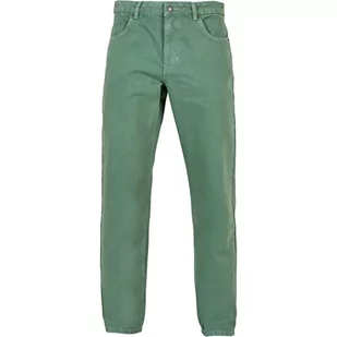 Urban Classics Męskie spodnie Colored Loose Fit Jeans Leaf 42, Leaf, 42 - Spodenki męskie - miniaturka - grafika 1