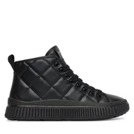 Buty dla dziewczynek - Sneakersy Geox J Laquinny J56M3F 000BC C9999 D Czarny - miniaturka - grafika 1
