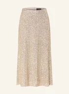 Spódnice - S.Oliver Black Label Spódnica Z Cekinami beige - miniaturka - grafika 1