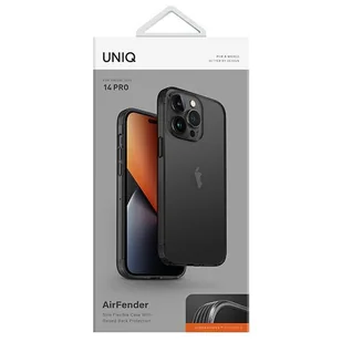 UNIQ etui Air Fender iPhone 14 Pro 6,1" szary/smoked grey tinted - Etui i futerały do telefonów - miniaturka - grafika 10