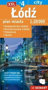 Łódź +4 mapa samochodowa XXL - - Atlasy i mapy - miniaturka - grafika 1