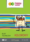 Podobrazia, bloki, papiery - Happy Color, Blok techniczny A3 170G Kolorowy, Pakiet 10szt. - miniaturka - grafika 1