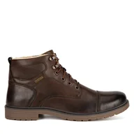 Botki męskie - Trzewiki Lanetti MBS-6997-10 Brązowy - miniaturka - grafika 1