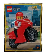 Klocki - LEGO City Zestaw - Motorcycle with Driver 952203 polybag klocki - miniaturka - grafika 1