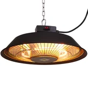 Ogrzewacze tarasowe - Elektryczny Promiennik Wiszący Halogenowy 1500 W Czarny Sangay - miniaturka - grafika 1