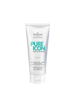 Farmona Professional Oczyszczający żel - maska do mycia twarzy z aktywnym węglem Farmona Pure Icon 200 ml - Maseczki do twarzy - miniaturka - grafika 1