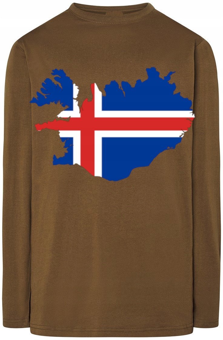 Islandia Męska Modna Bluza Longsleeve Rozm.XXL