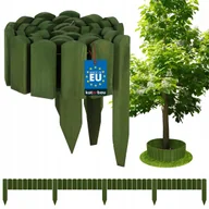 Ogrodzenia - OBRZEŻE PALISADA OGRODOWA 200X10CM PŁOTEK TRAWNIKOWY WBIJANY DREWNO ZIELONY - miniaturka - grafika 1