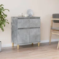 Komody - vidaXL Komoda, szarość betonu, 60x35x70 cm, materiał drewnopochodny - miniaturka - grafika 1
