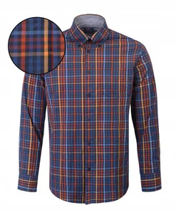 Koszula Męska w Krateczkę z Długim Rękawem Regular Fit Pako Jeans - Koszule męskie Koszula Męska w Krateczkę z Długim Rękawem Regular Fit Pako Jeans - Koszule męskie - miniaturka - grafika 1