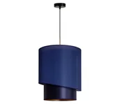 Lampy sufitowe - Duolla - Żyrandol na lince PARIS 1xE27/15W/230V śr. 40 cm niebieski/złoty - miniaturka - grafika 1