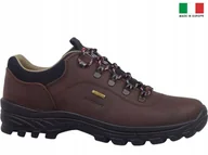 Buty trekkingowe męskie - Grisport 10268D16G Buty Trapery Brązowe Męskie Trekkingowe Membrana - miniaturka - grafika 1